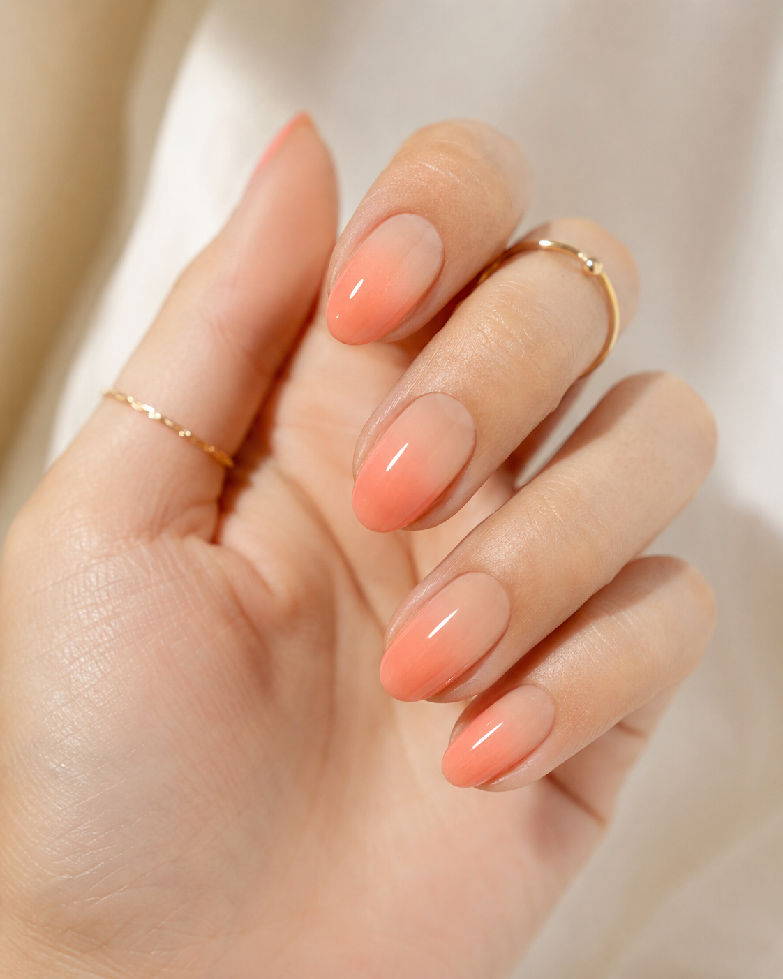 Peach Sorbet Nails